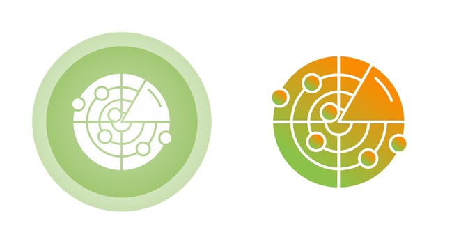 Radar Vector Icon