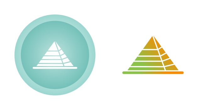 Pyramid Vector Icon