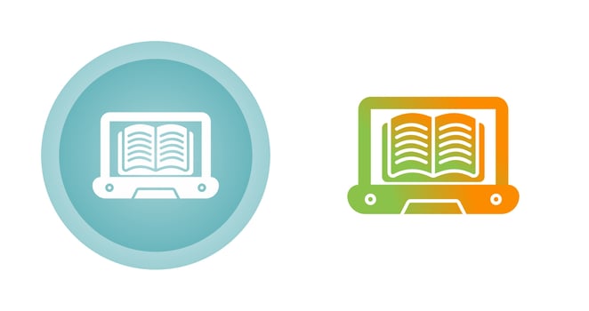Online Learning Vector Icon