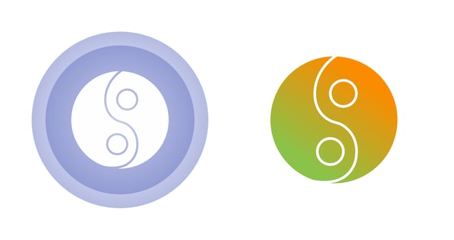 Yin Yang Vector Icon