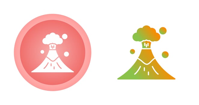 Volcano Vector Icon