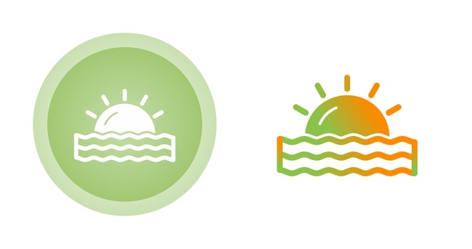 Sunset Vector Icon
