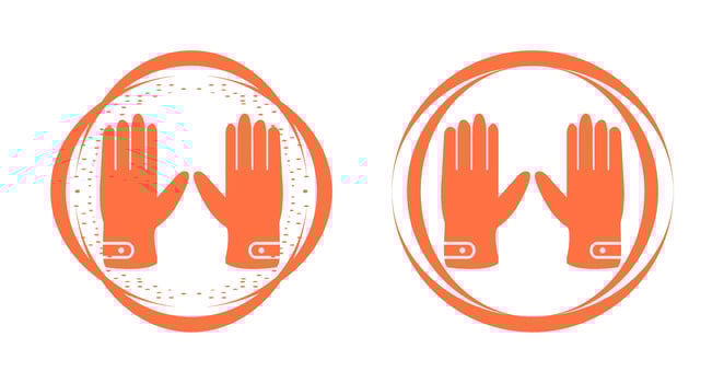 Leather Gloves Vector Icon