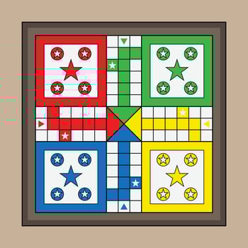 The Illustration of Ludo Game vector