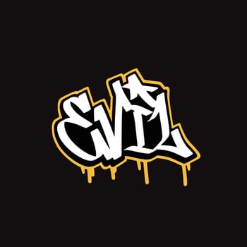 graffiti vector tagging letter word text street art mural hand draw