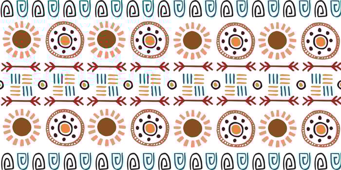exotic hand drawn fabric patten background vector