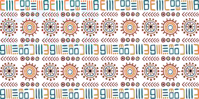 trendy tribal pattern background design vector