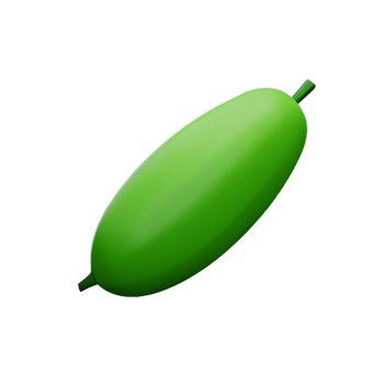 cucumber 3d rendering icon illustration png