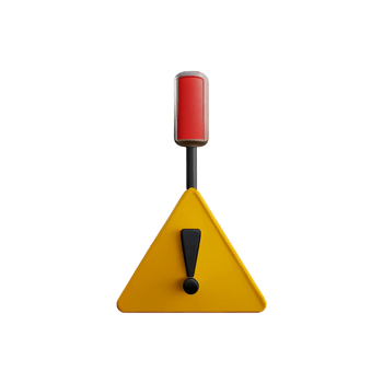 danger 3d rendering icon illustration png