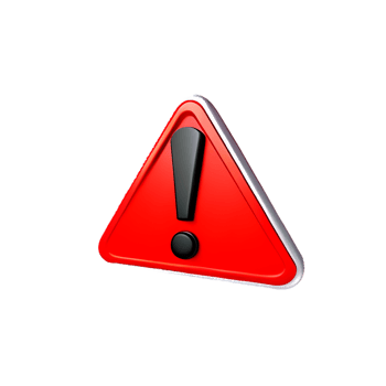 danger 3d rendering icon illustration png