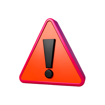 danger 3d rendering icon illustration png
