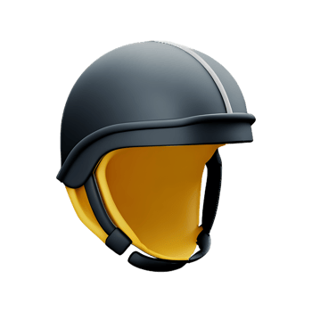 helmet 3d rendering icon illustration png