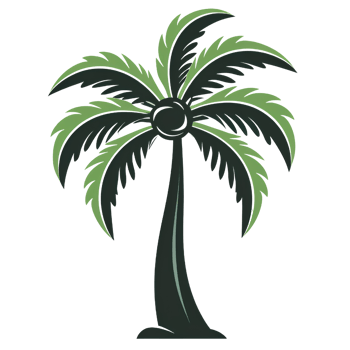 beach coconut tree foldchair ai generate png