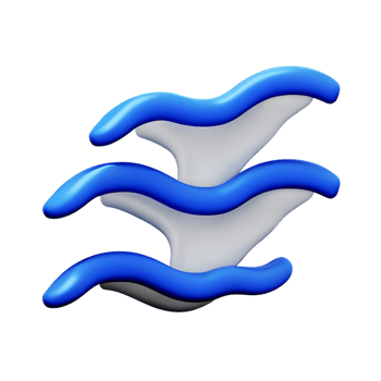 ocean waves 3d rendering icon illustration png