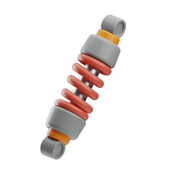 car service suspension 3d illustration png