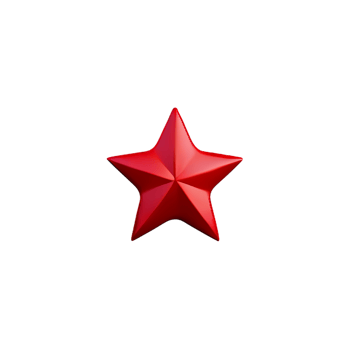 review 5 star 3d rendering icon illustration png