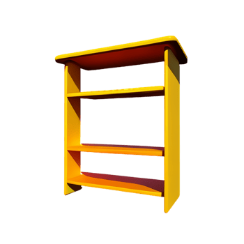 shelf 3d rendering icon illustration png