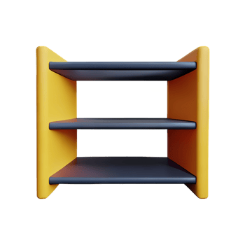 shelf 3d rendering icon illustration png