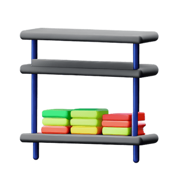 shelf 3d rendering icon illustration png
