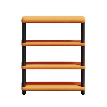 shelf 3d rendering icon illustration png