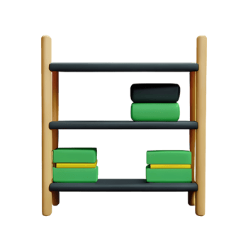 shelf 3d rendering icon illustration png