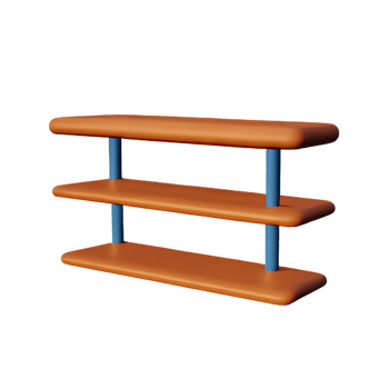 shelf 3d rendering icon illustration png