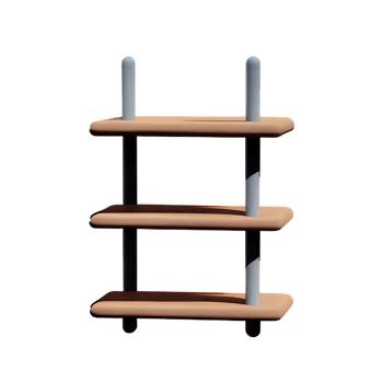 shelf 3d rendering icon illustration png