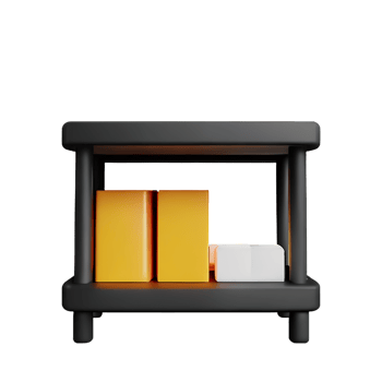 shelf 3d rendering icon illustration png