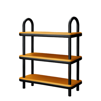 shelf 3d rendering icon illustration png