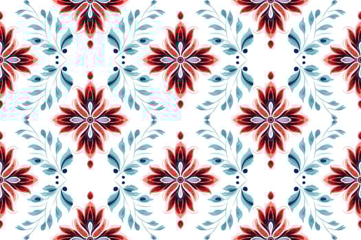 Abstract ethnic seamless pattern design. Aztec fabric carpet boho mandalas decorated. Tribal native motif traditional embroidery vector background