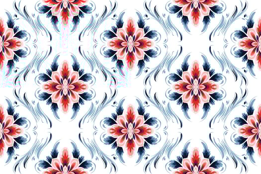 Abstract ethnic seamless pattern design. Aztec fabric carpet boho mandalas decorated. Tribal native motif traditional embroidery vector background