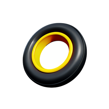 tire 3d rendering icon illustration png