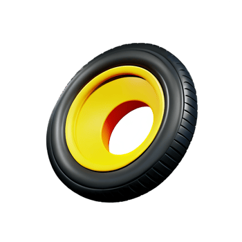 tire 3d rendering icon illustration png