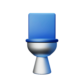 toilet seat 3d rendering icon illustration png
