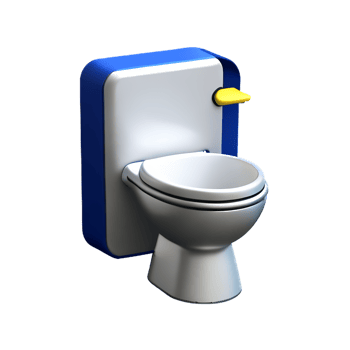 toilet seat 3d rendering icon illustration png