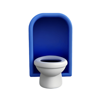toilet seat 3d rendering icon illustration png