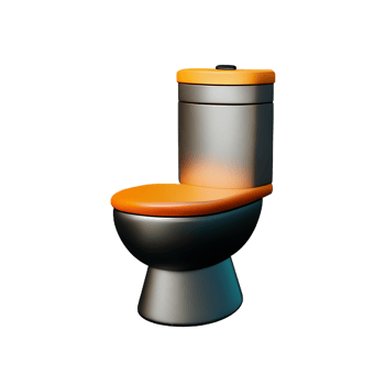 toilet seat 3d rendering icon illustration png