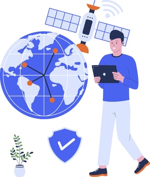 Vector of global networks illustration