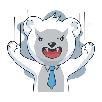Trendy Feeling Mad vector