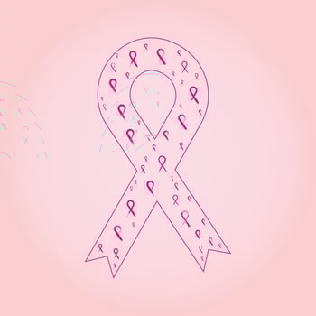 breast cancer awareness ribbon vector illustration