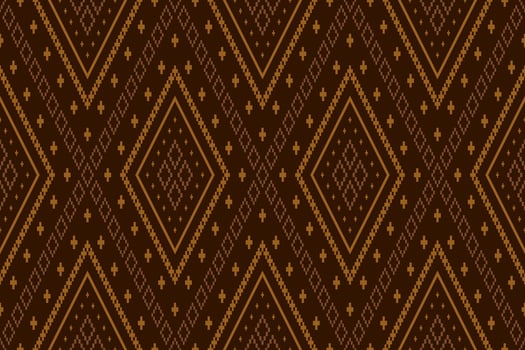 Nature vintages cross stitch traditional ethnic pattern paisley flower Ikat background abstract Aztec African Indonesian Indian seamless pattern for fabric print cloth dress carpet curtains and sarong vector