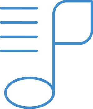 Music Glyph Icon vector