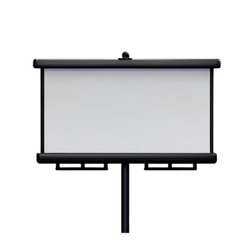 billboard 3d rendering icon illustration png