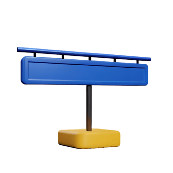 billboard 3d rendering icon illustration png