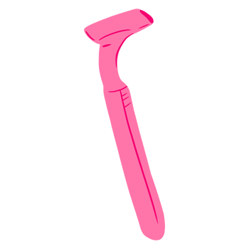 Woman Shaving Razor Blade png