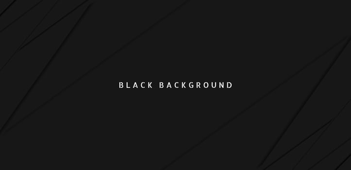 Black premium abstract background with dark geometric shapes. Very suitable for poster, banner, cover, advertisement, wallpaper and futuristic design concept vector