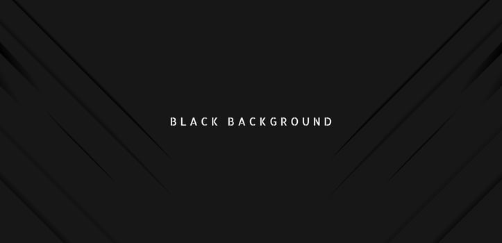 Black premium abstract background with dark geometric shapes. Very suitable for poster, banner, cover, advertisement, wallpaper and futuristic design concept vector
