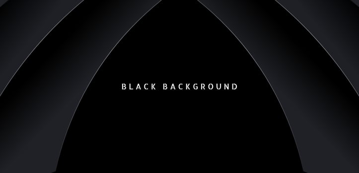 Black premium abstract background with dark geometric shapes. Very suitable for poster, banner, cover, advertisement, wallpaper and futuristic design concept vector