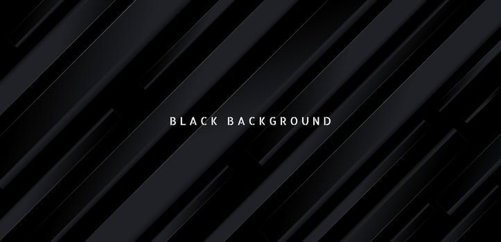 Black premium abstract background with dark geometric shapes. Very suitable for poster, banner, cover, advertisement, wallpaper and futuristic design concept vector
