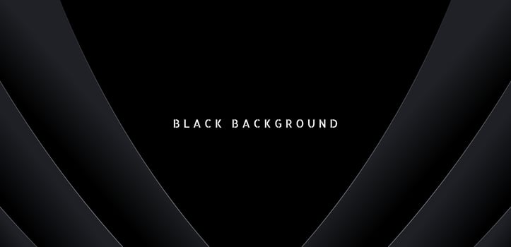Black premium abstract background with dark geometric shapes. Very suitable for poster, banner, cover, advertisement, wallpaper and futuristic design concept vector